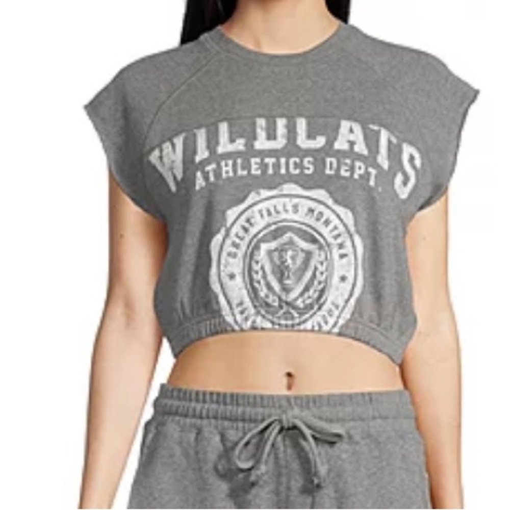 Arizona crew neck crop top